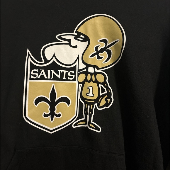 NEW ORLEANS SAINTS FOOTBALL MASCOT HOODIE SIZE MEDIUM - Picture 4 of 5